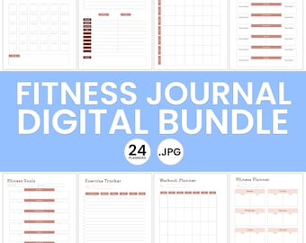Fitness Journal Digital Bundle