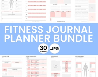 Fitness Journal Planner Bundle