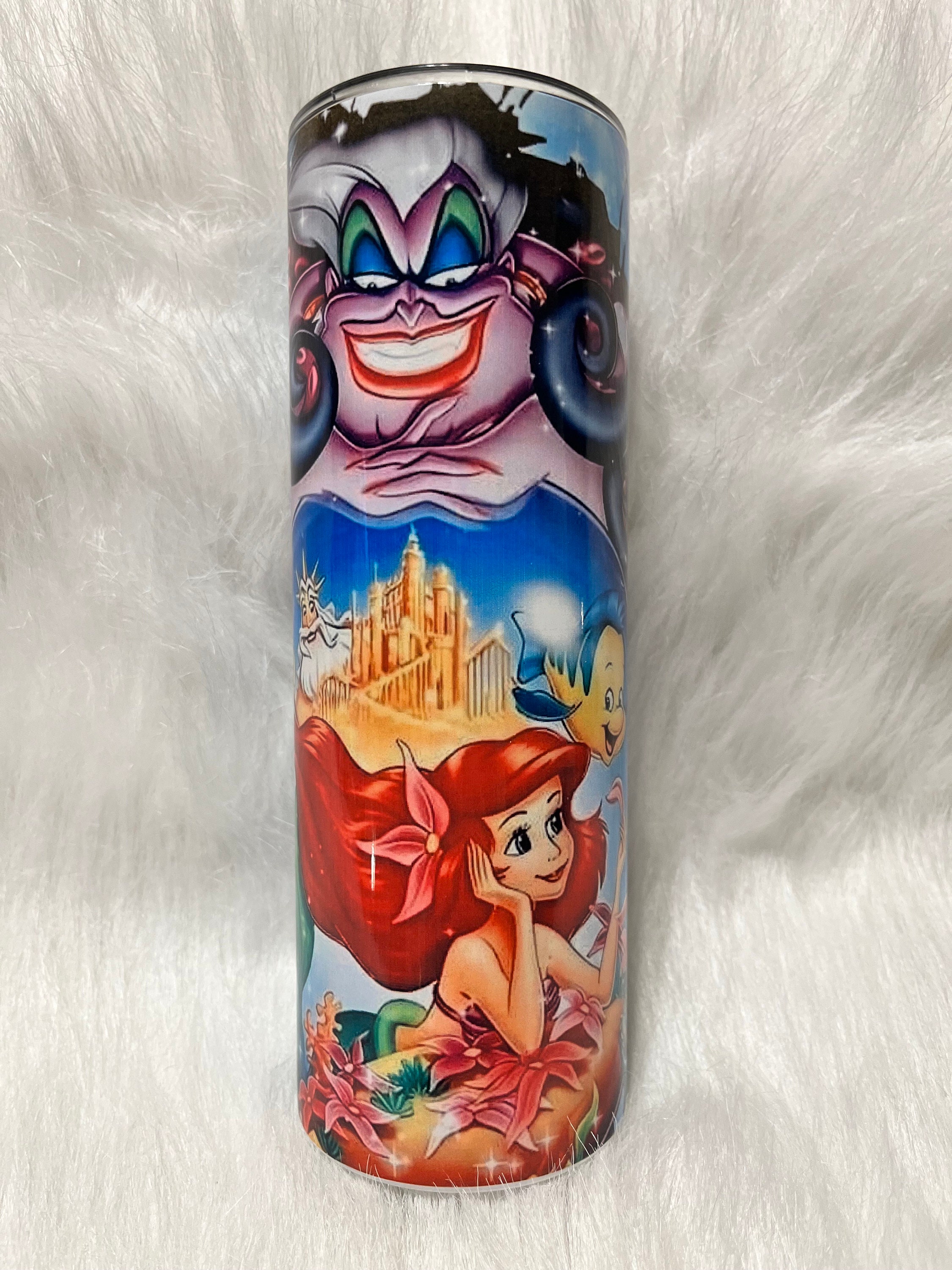 ariel tumbler/ the little mermaid tumbler/ mermaid tumbler/ tumbler