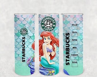 Little Mermaid Starbucks Snowglobe Tumbler | Starbucks Snowglobe