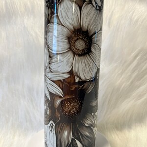 Black & white flowers