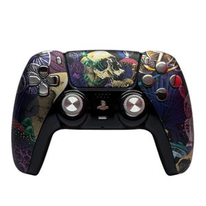 Playstation 5 Controller / Handcrafted / Ed Hardy Design / Digital Buttons & Mouse Click Trigger (Rapidfire) / Hall Effect Sticks / Grip