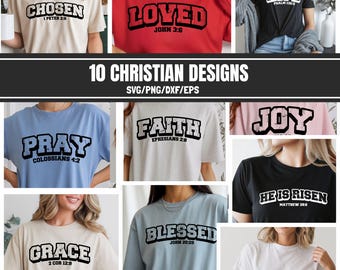 Christian Svg Bundle, Easter Svg, Jesus Svg, Faith Svg, Religious Svg, Scripture Svg, Bible Verse Svg, Bible Quotes Svg Png Dxf Eps