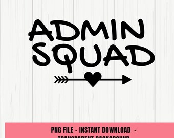 Admin Squad PNG, Office Squad png, Teacher png, Secretary png, Coworker png, Back To School png, School Secretary png