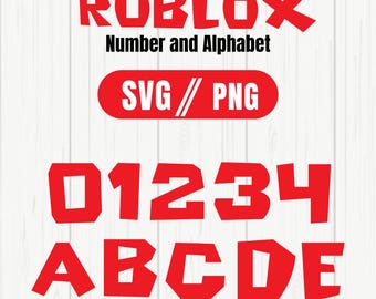 Roblox SVG PNG, Roblox Alfabeto SVG PNG, Roblox Fuente, Descarga digital, Letras y números del alfabeto de Roblox, Roblox Paquete SVG PNG