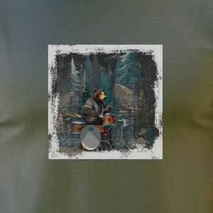 Bear Shirt, Drum Solo Shirt, Grizzly Bear Tshirt For Men, Unisex Bear Tee, Nature Lovers Shirt For Women, Bear Graphic Tee, Hiking Shirt,