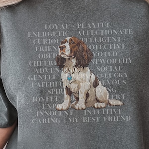 Springer Spaniel Shirt, Springer Spaniel Tshirt For Women, Springer T-shirt, Dog Lover Gift For Dog Mom, Dog Dad Shirt, Comfort Colors Tee