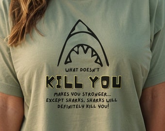 Funny Shark Graphic Tee - Comfort Colors Unisex T-Shirt