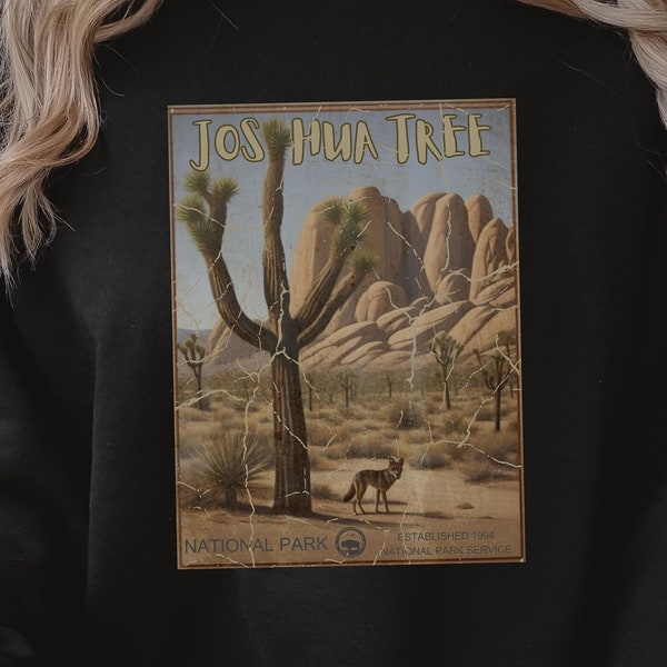 Joshua Tree Sweatshirt, Joshua Tree Shirt, National Park Sweatshirt, Vintage Poster Shirt For Women, Joshua Tree National Park Shirt For Men