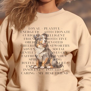 Australian Shepherd Gifts For Dog Mom, Australian Shepherd  Shirt, Australian Shepherd Sweatshirt For Women, Dog Dad Shirt, Aussie Mom Gift,