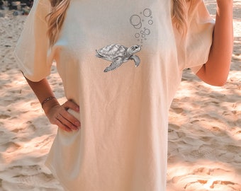 Turtle Beach Shirt: Comfort Colors Oversized Tee