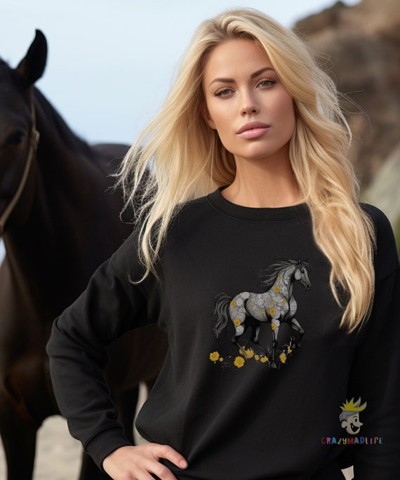 Horse girl sweatshirt hot sale