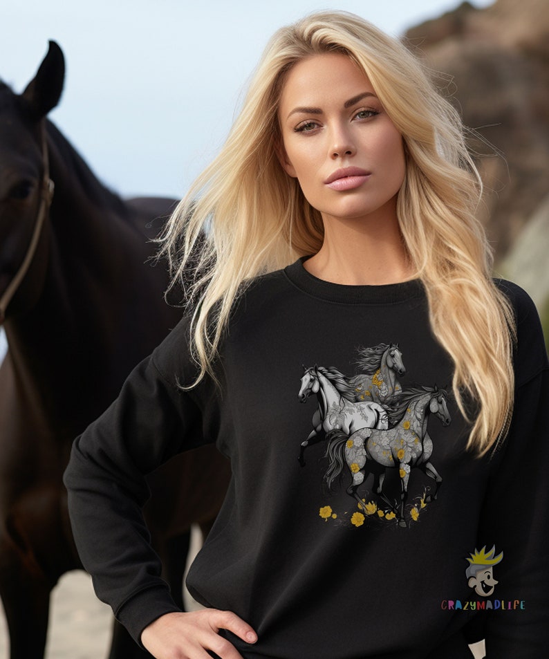 Horse Sweatshirt, Horse Shirt for Women, Horse Lover Gifts, Horse Lover