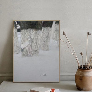 Black White Abstract Painting Canvas Art Gray White Textured Painting Black White Gray Painting Gray White Wall Art Minimalist Wall Art