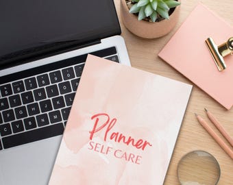 Planificador digital de autocuidado/Seguimiento diario de bienestar y salud mental/Seguimiento de hábitos imprimible/Diario de autocuidado en formato PDF/Descargar planificador de bienestar