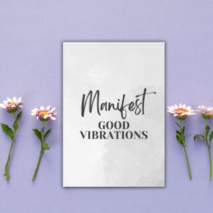 Manifestation Planner | Printable Law of Attraction Journal  | Goal Setting, Affirmations & Vision Board |Manifest Your Dreams |PDF Download