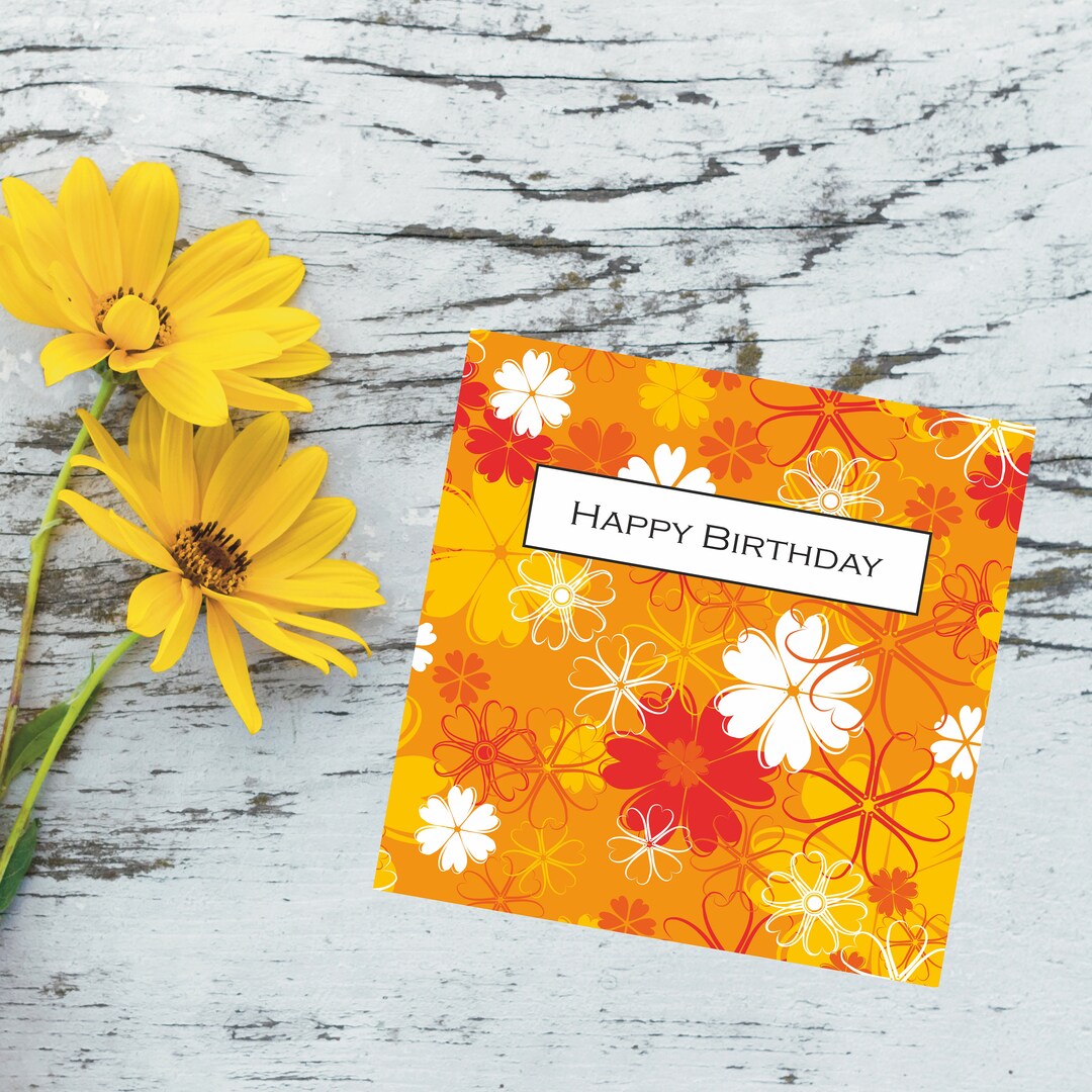 Printable Birthday Card Digital Greeting Card Printable Etsy