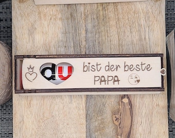 Jesteś najlepszym tatą - prezent na Dzień Ojca - pudełko na tabliczkę czekolady z Duplo
