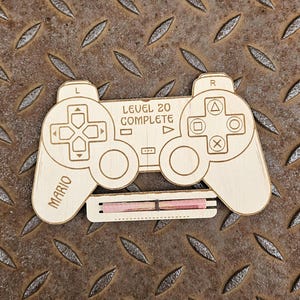 Retro Controller als Geschenkkarte | Geldhalter | Gamer Geldgeschenk | Wunscherfüller für Zocker | Geld verschenken | Geburtstagskarte