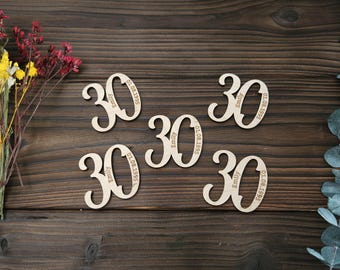 Coriandoli personalizzati per il 30° compleanno | Decorazioni da tavola per il 30° compleanno | Decorazioni sparse | Numero per il 30° compleanno | Decorazioni per il 30° compleanno | Festa