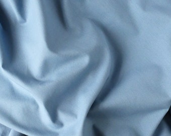 Organic cotton tablecloth stain resistant Cornflower Blue