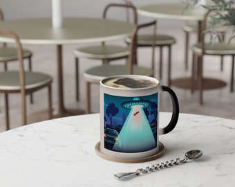 I UFOrgot Where I Parked My Space Ship Heat Activated Color-Changing Mug, 11oz/0,33l