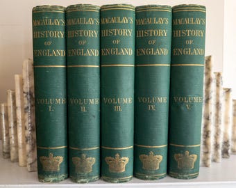 Historia de Inglaterra de Macaulay, 1877 - libros antiguos