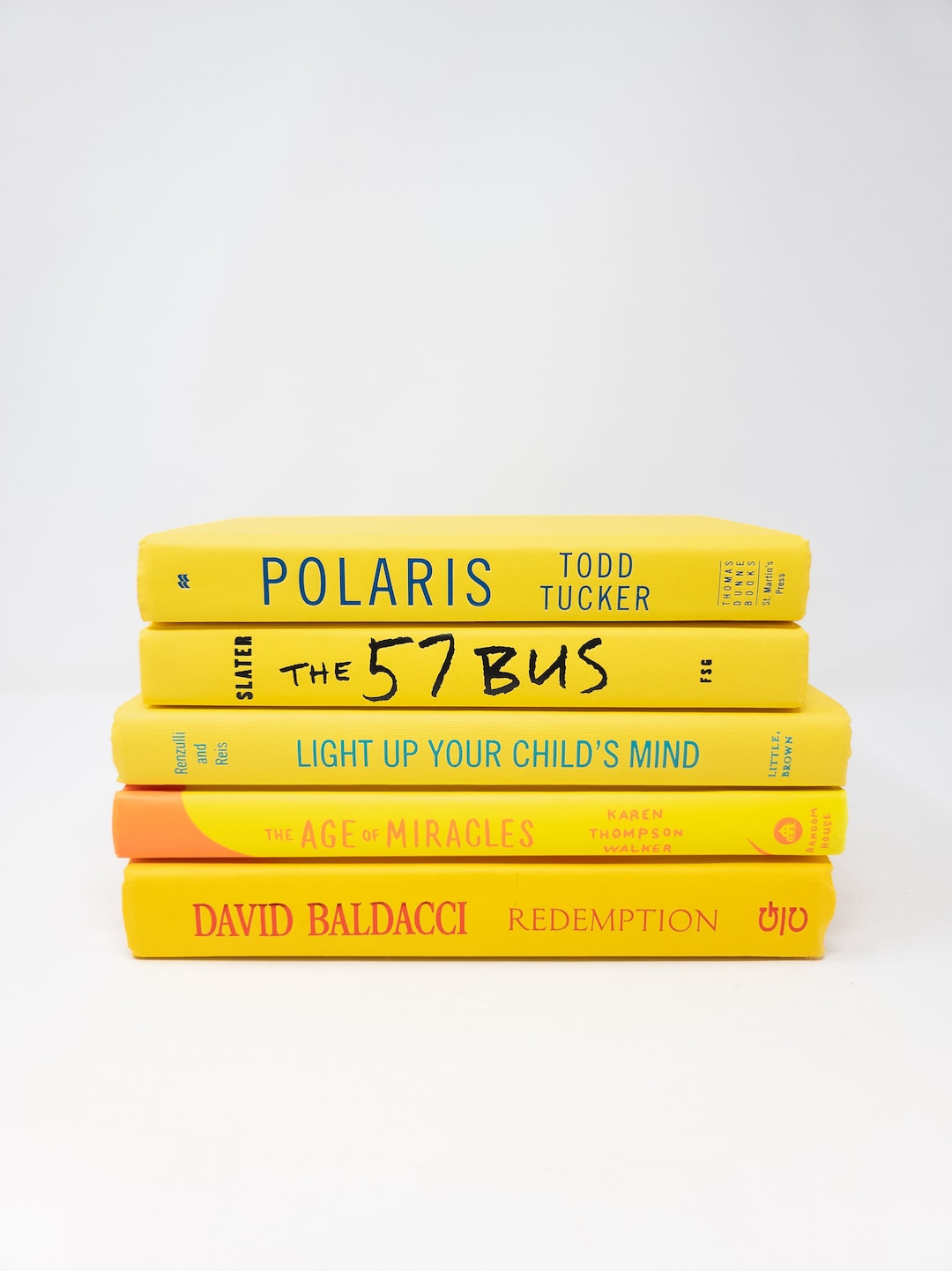 Yellow Book Bundle set of 5 Hardcover Yellow Books Yellow - Etsy