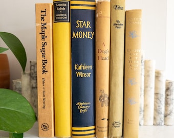 Yellow(ish) Vintage Book Bundle