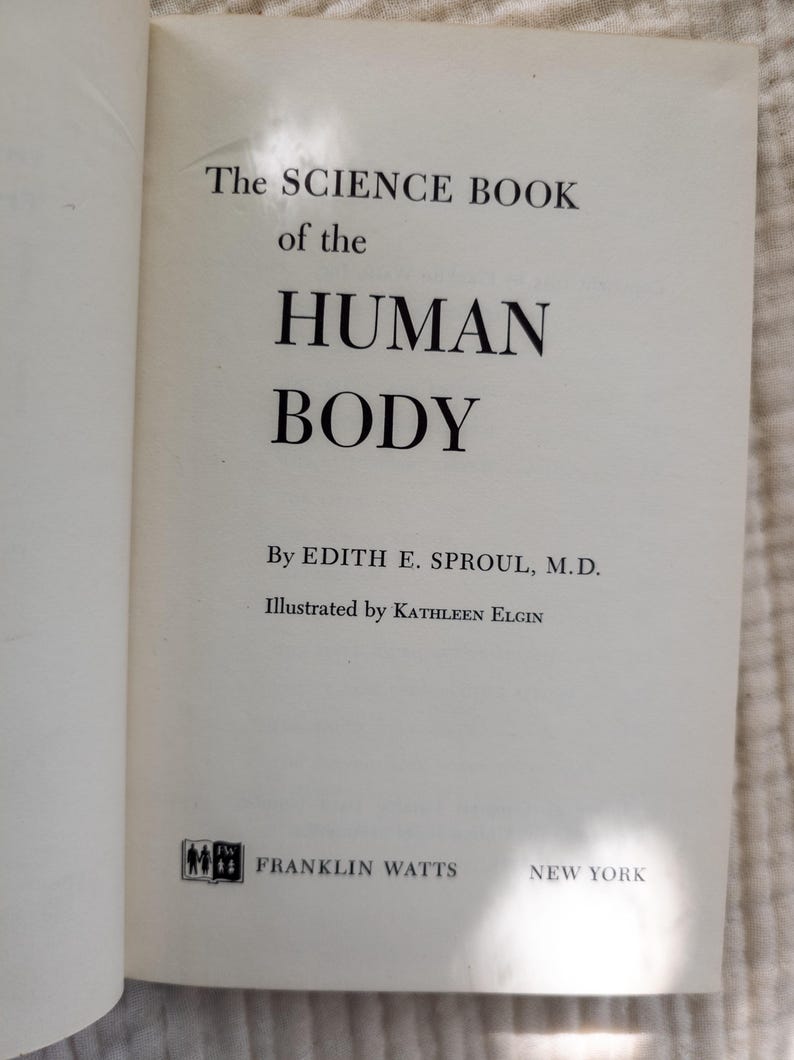 The Human Body 1955 | Vintage Science Book With Medical Illustrations