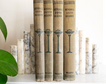 Antique school books - Kendall Readers