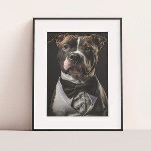 License to Bark: A Fun Digital Download of a Staffordshire Bull Terrier as James Bond