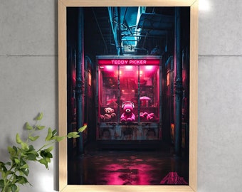 Teddy Picker : Noches de neón - Arte luminoso urbano -Descarga digital inspirada en Arctic Monkeys