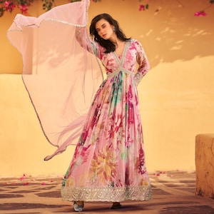alia cut dress design ETHNIC GOWN