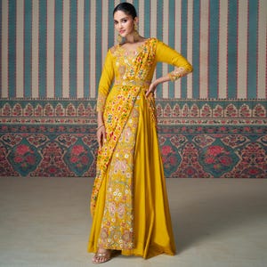 dresses made from silk sarees Silk Saree Gown