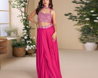 pink dress for haldi Haldi but make it PINK!! , Outfit: @deepak_golani_rangvesh , (Traditional, haldi outfit, pink, ethnic wear, wedding season, ootd)