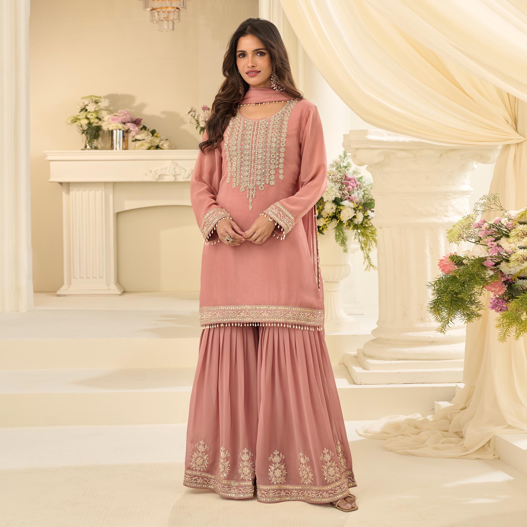 green emerald velvet dress ROSE PINK INDIAN PAKISTANI BRIDESMAID DRESS