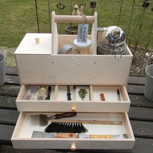 Beekeeper box, beekeeper toolbox, wooden beekeeper box, gift
