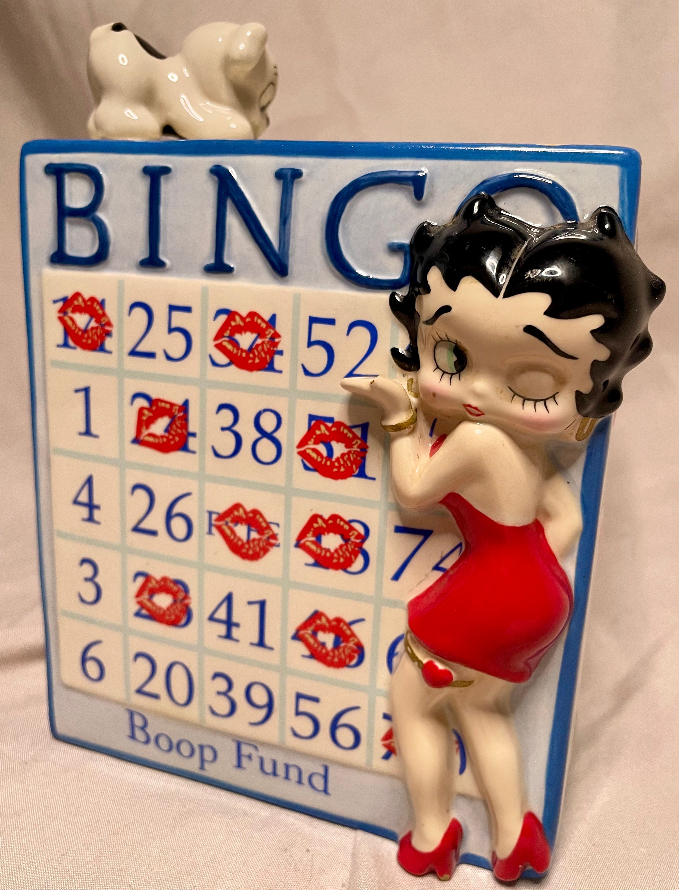 Betty Boop Bingo Cushion with seat and back and handles gently used