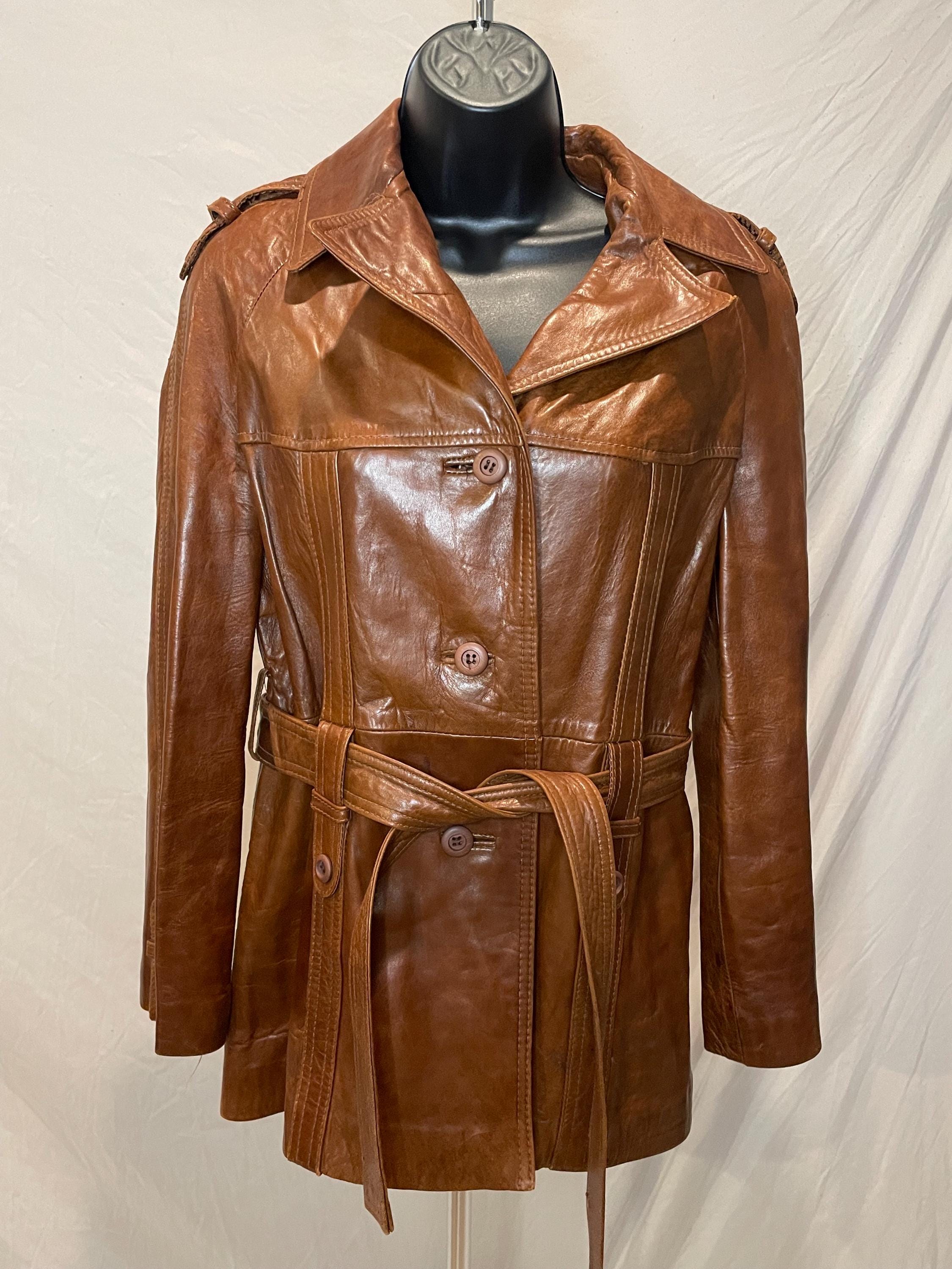 epine épine leather jacket damage brown JACKLEATHER Men's Vintage Distressed Brown Genuine Cowhide