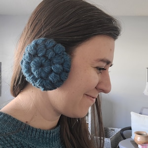 Colorful Ear Pods for Women, Ear Muffs Winter Accessory, Ear Warmers for Women, Unique Winter Gift for Her, Mismatch Ear Warmers for Women