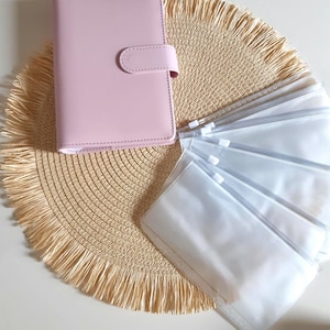 SET INIZIALE raccoglitore budget rosa sfide di budget busta con cerniera metodo sfida obiettivo di risparmio Euro A6 risparmiare denaro regalo principiante