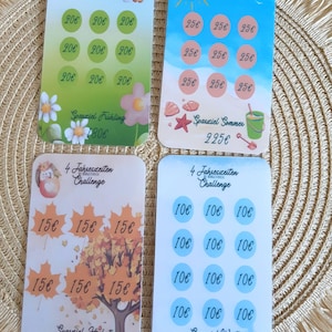 Budget challenge Jahreszeit Umschläge a6 aus Papier cash envelope System bargeldumschläge zum sparen umschlagmethode pysiches bugeting Set
