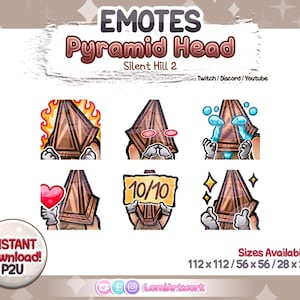 Pyramid Head Emotes: Silent Hill 2 Chibi Emotes (Digital Download)