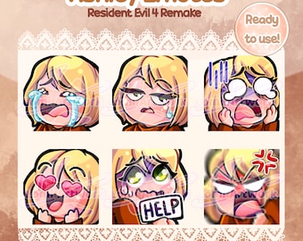 Ashley Emotes: Resident Evil 4 Remake, Chibi Style (Digital Download)