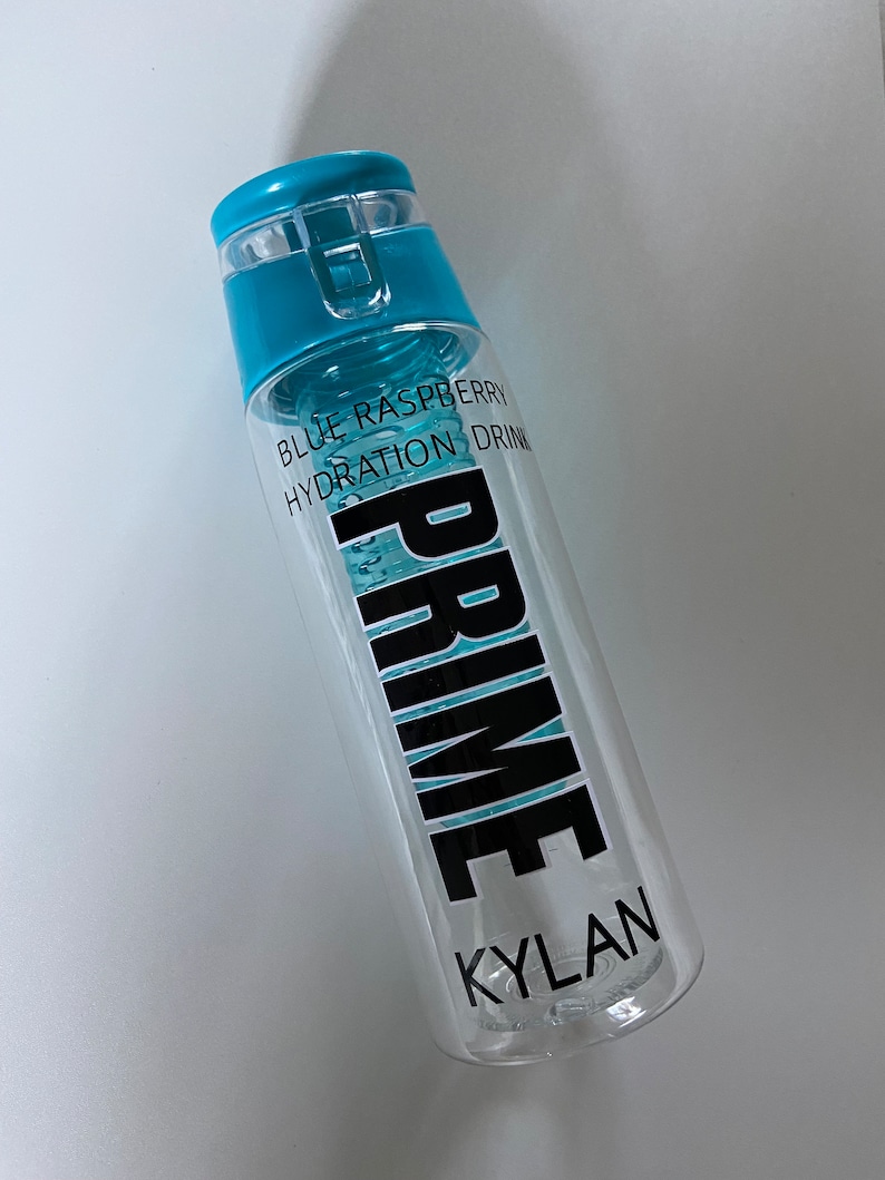 Blue Raspberry Prime Bottle Custom Flip Lid Handle 700ml Various Vinyl ...