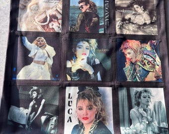 Cuscino con foto di Madonna anni '80: regalo personalizzato per gli appassionati di musica pop retrò