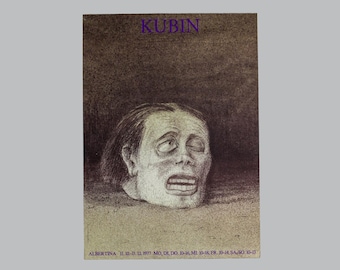 Alfred Kubin Exhibition Poster: Vienna Albertina, Surrealist Horror Art, 1977