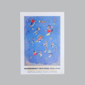 カンディンスキー展ポスター 1985年 – ウィーン美術館の美術展「パリのカンディンスキー」、80年代のヴィンテージポスター