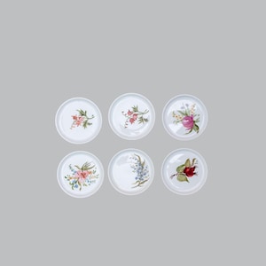 Handpainted FÜRSTENBERG Porcelain Wall Plates: Floral Mini Set